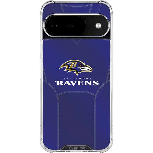NFL Baltimore Ravens Team Jersey Google Pixel 10 Clear Case